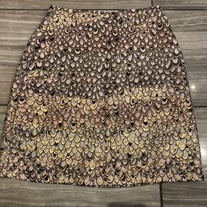 NWOT ✨ Tristan Shimmering Metallic Colour Shifting Jacquard Mini Skirt Sz XS